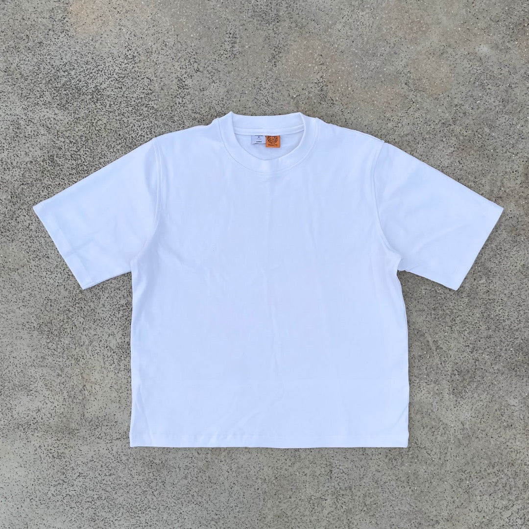 White Boxy Tee