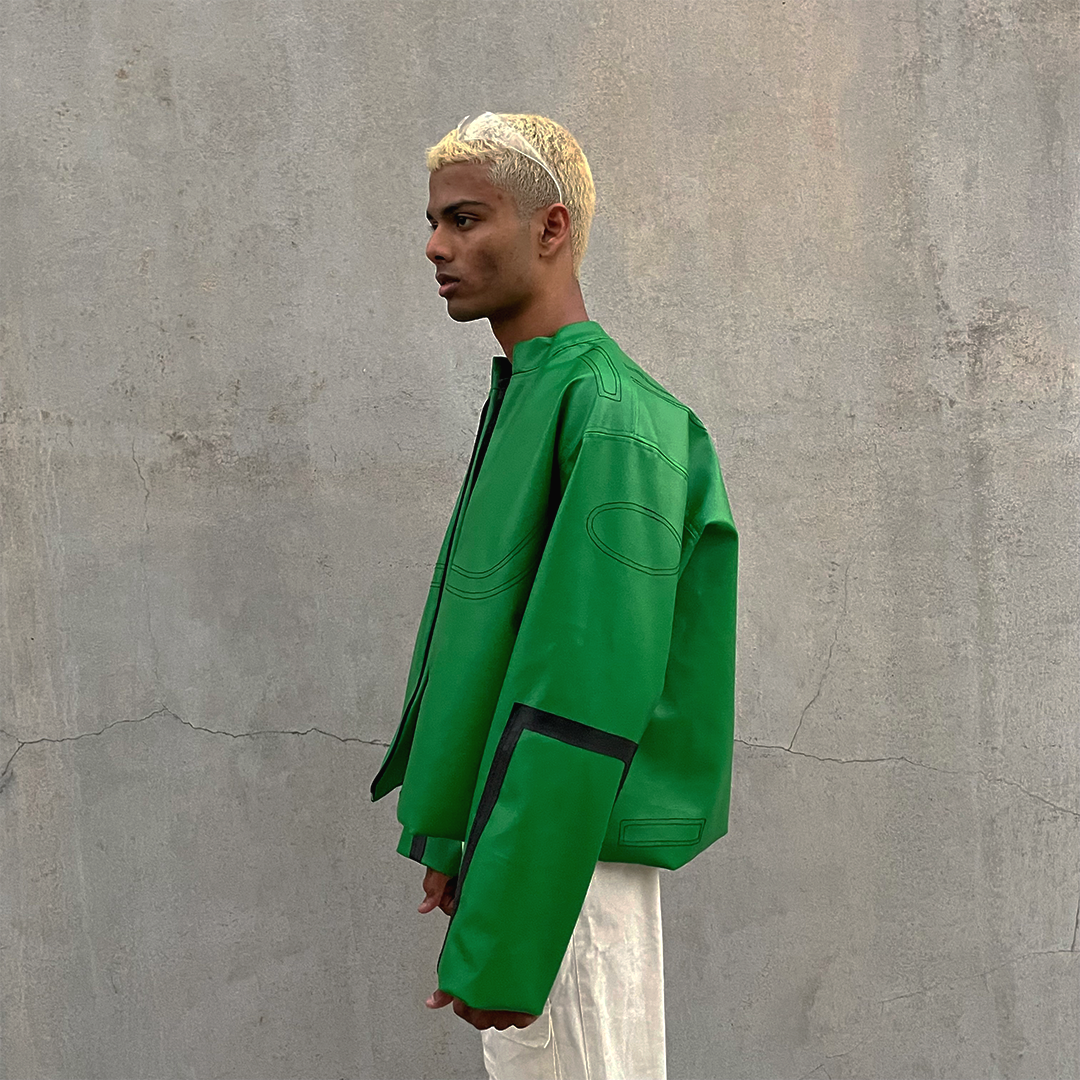 Moto Leather Jacket V 1.0 - Green