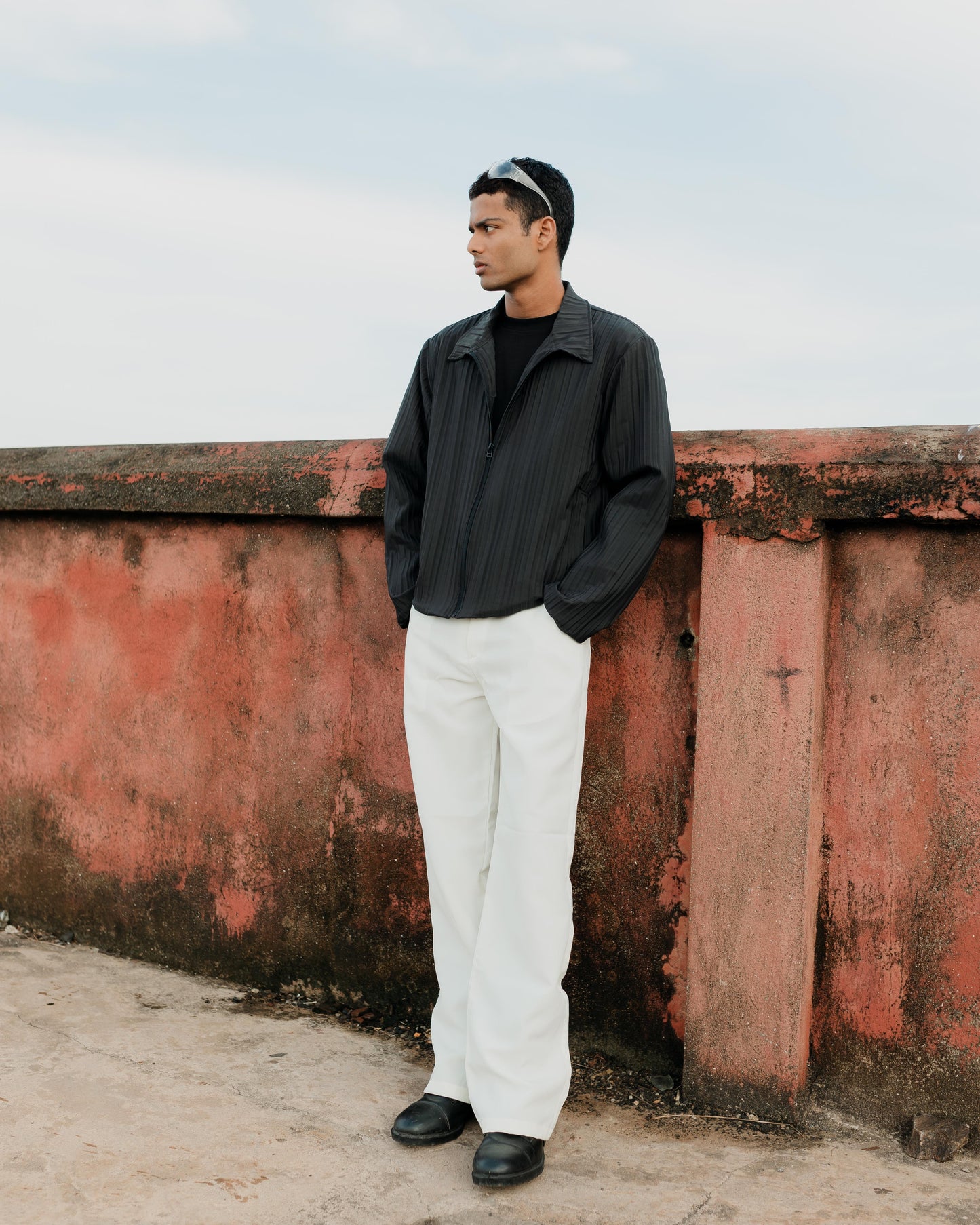 Elevated Basics - Off White Trouser Pant