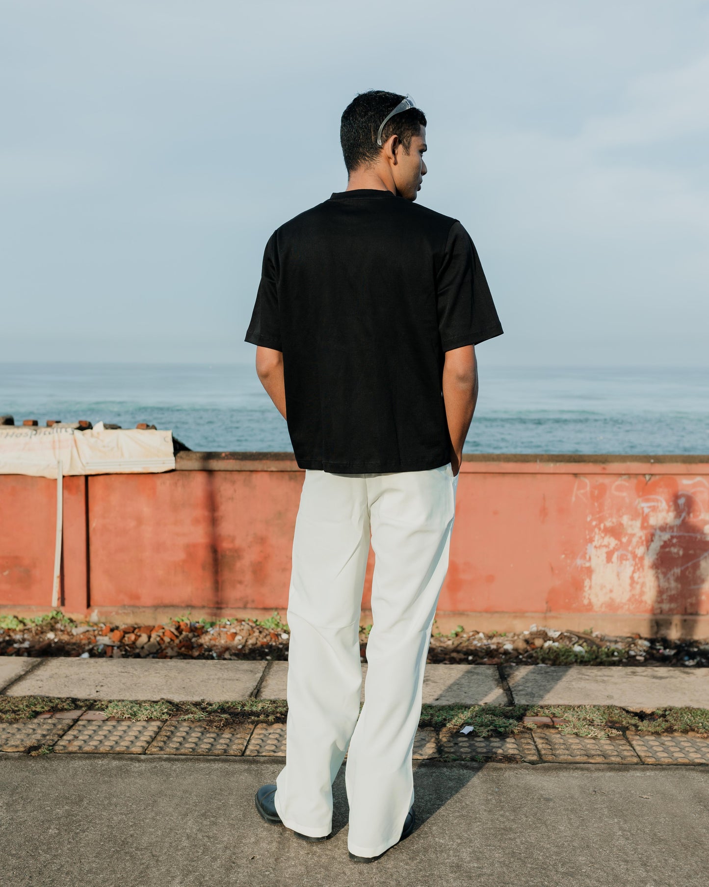 Black Boxy Tee