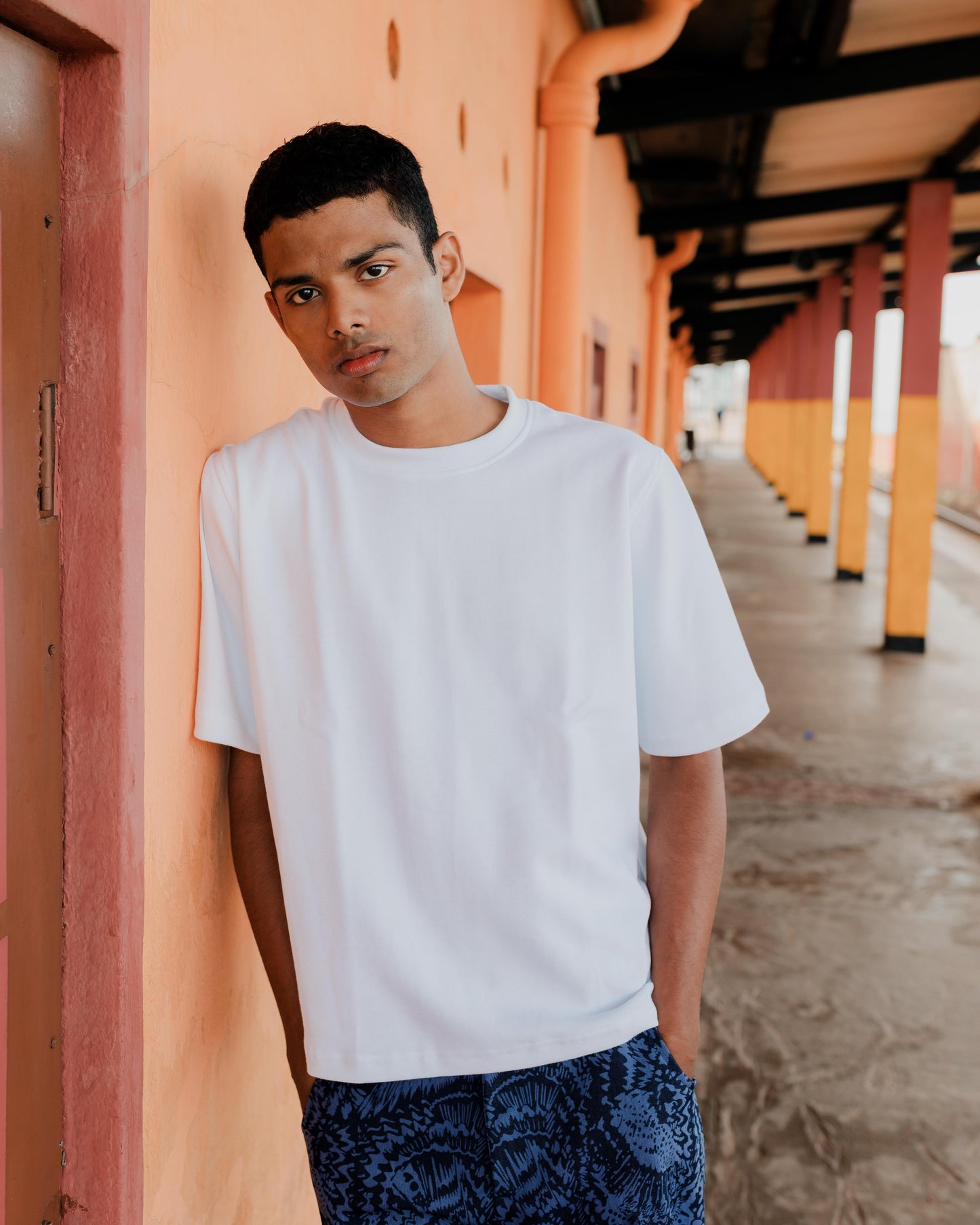 White Boxy Tee