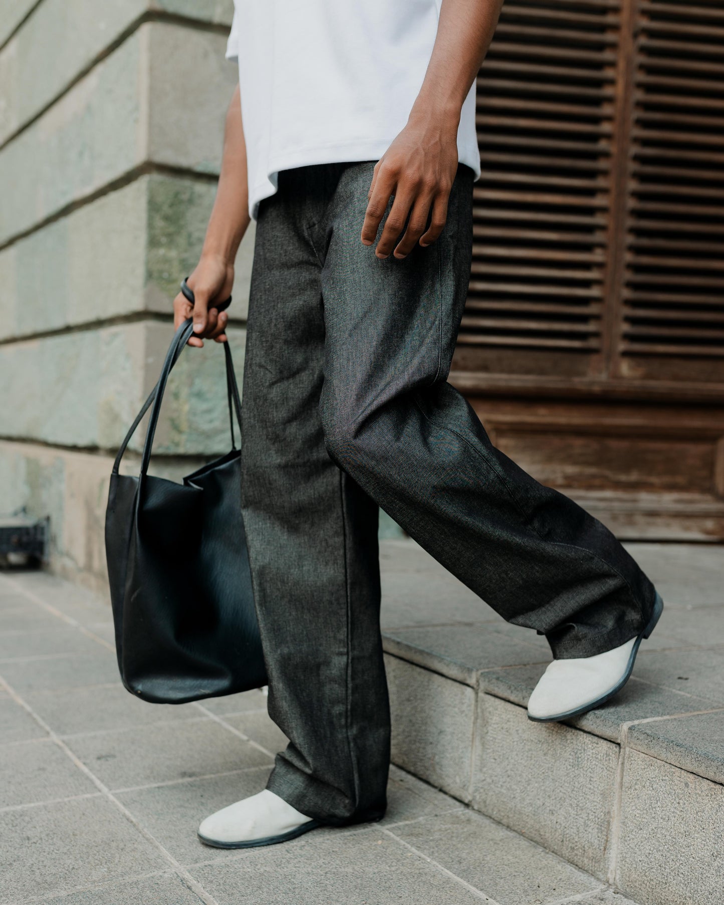 Denim Wide Pants