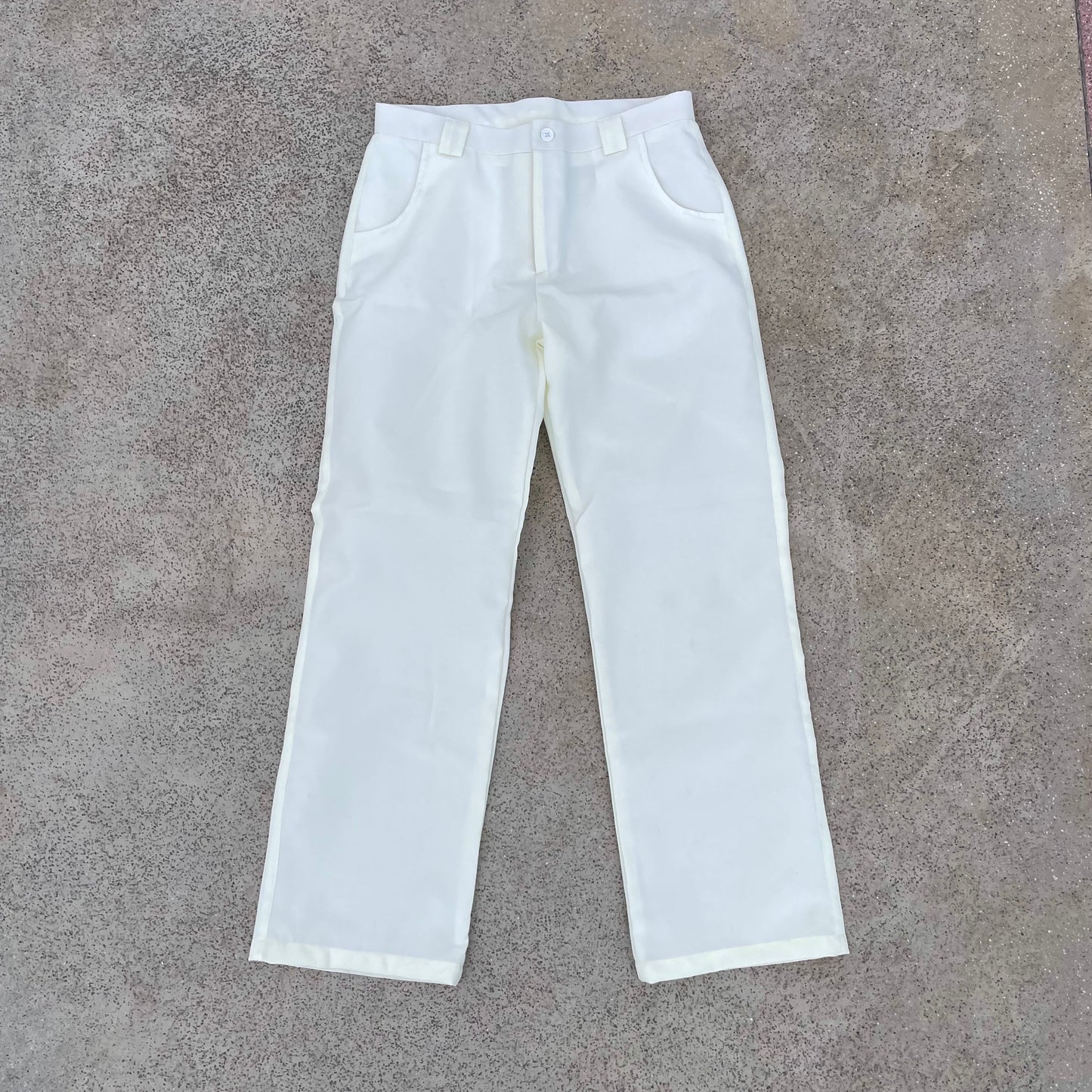 Elevated Basics - Off White Trouser Pant