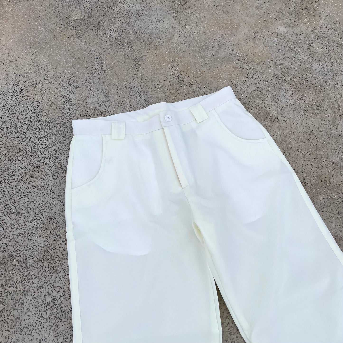 Elevated Basics - Off White Trouser Pant