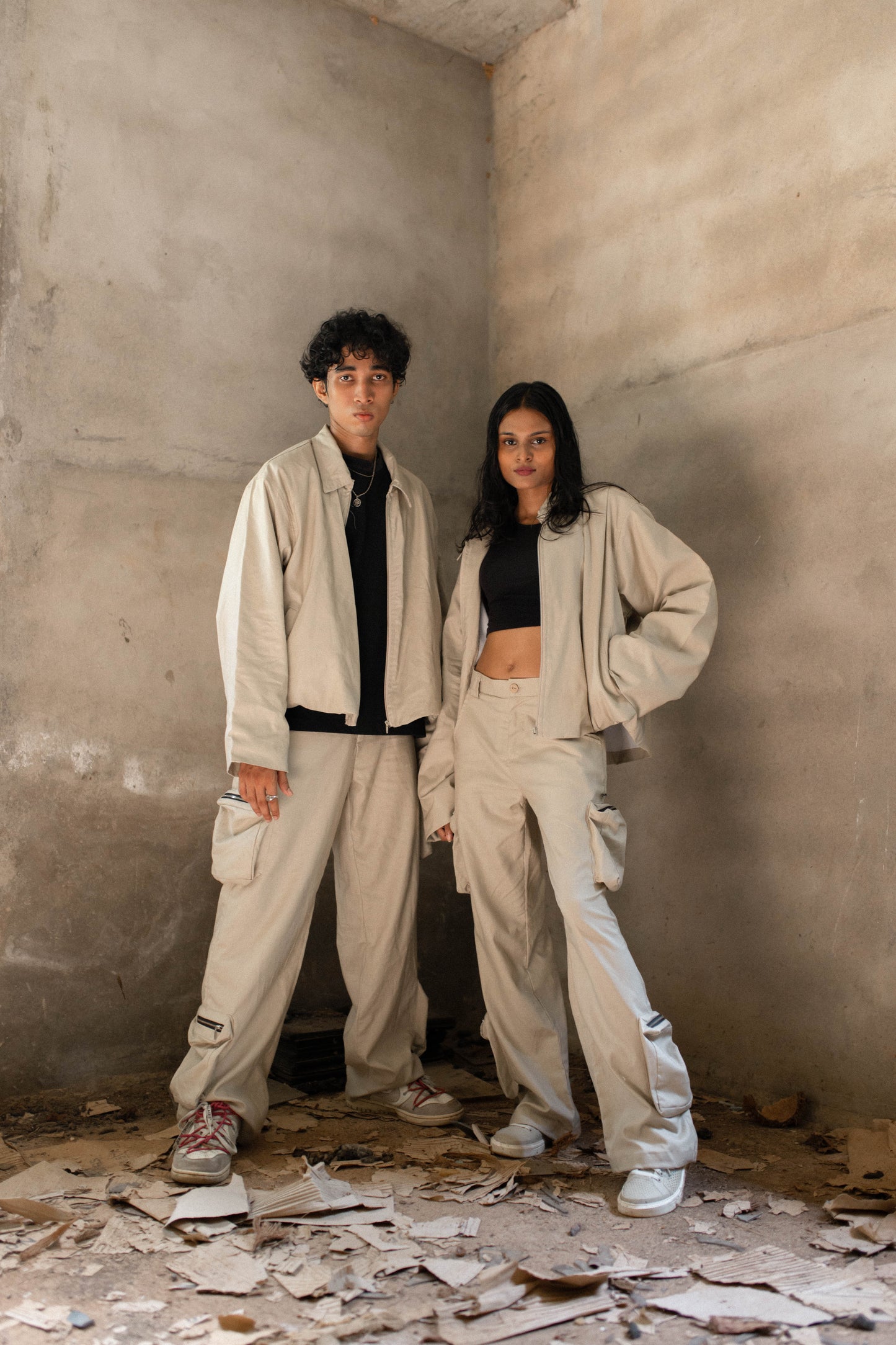 Multi Pocket Linen Cargo Pants