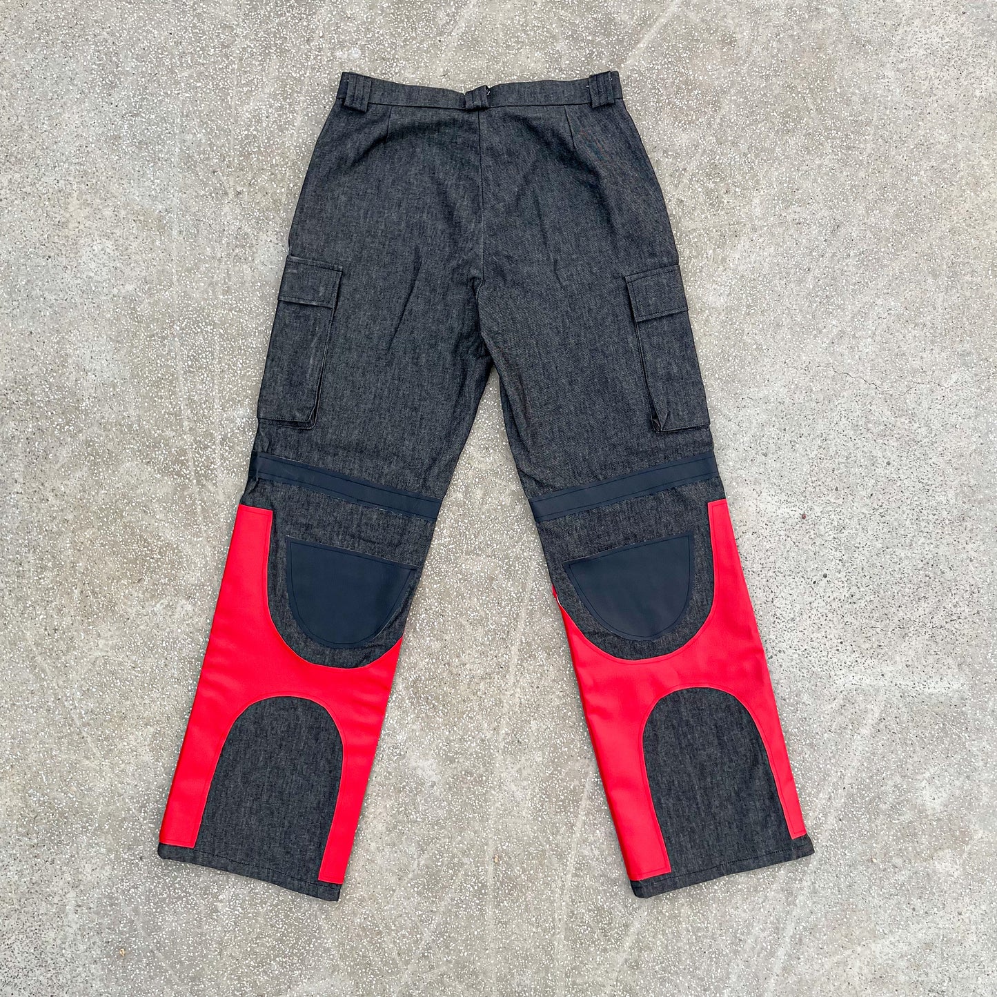 Hybrid Denim Multi Pocket Cargo Pants