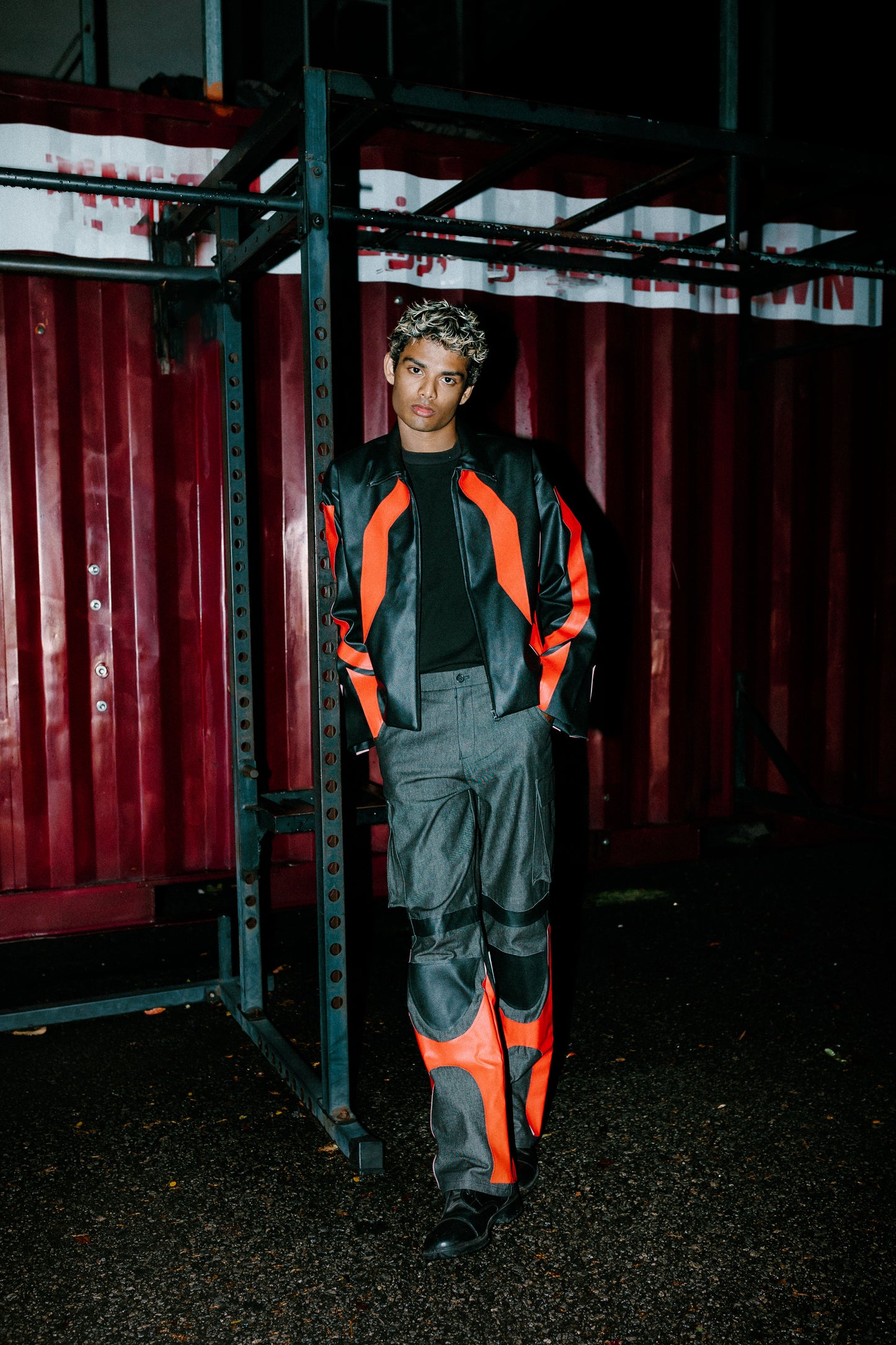 Hybrid Denim Multi Pocket Cargo Pants