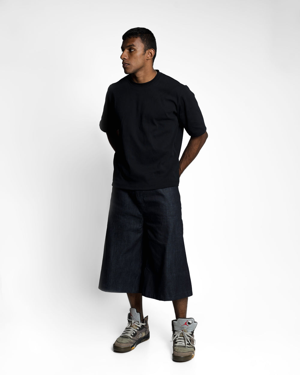 Denim Jorts - Navy