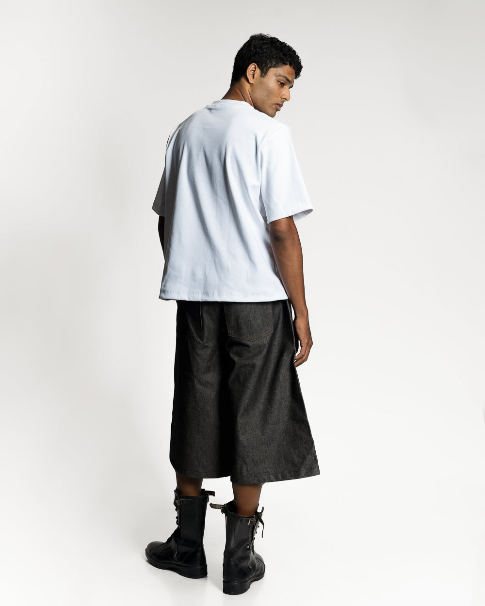 Denim Jorts - Grey