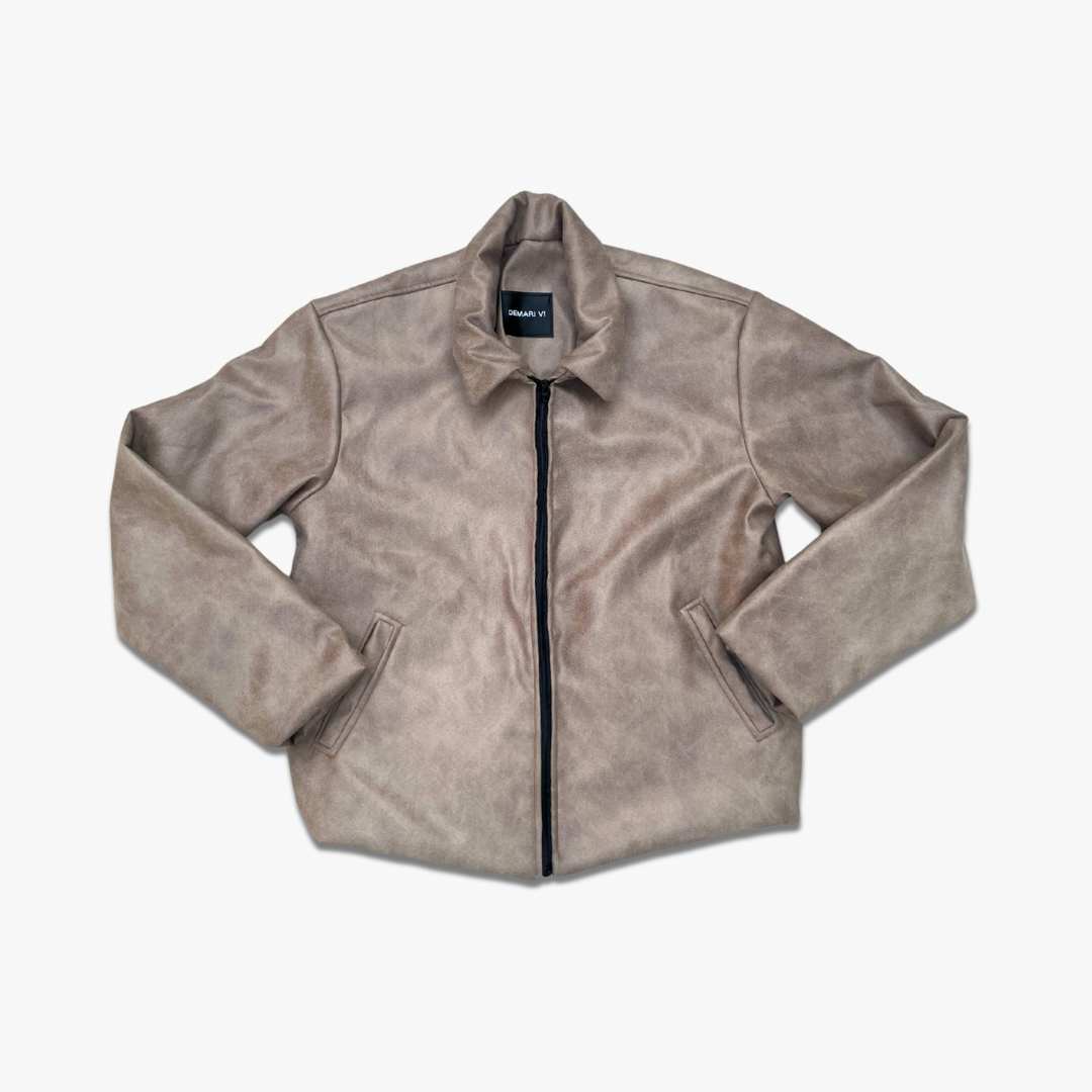 Velvet Rexine Jacket