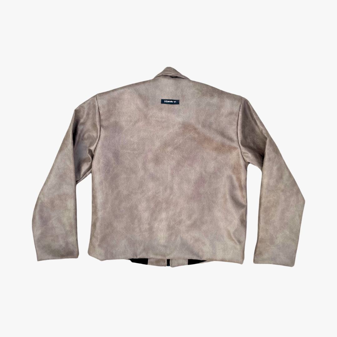 Velvet Rexine Jacket