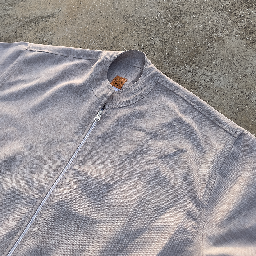 Pale Slate Linen Jacket