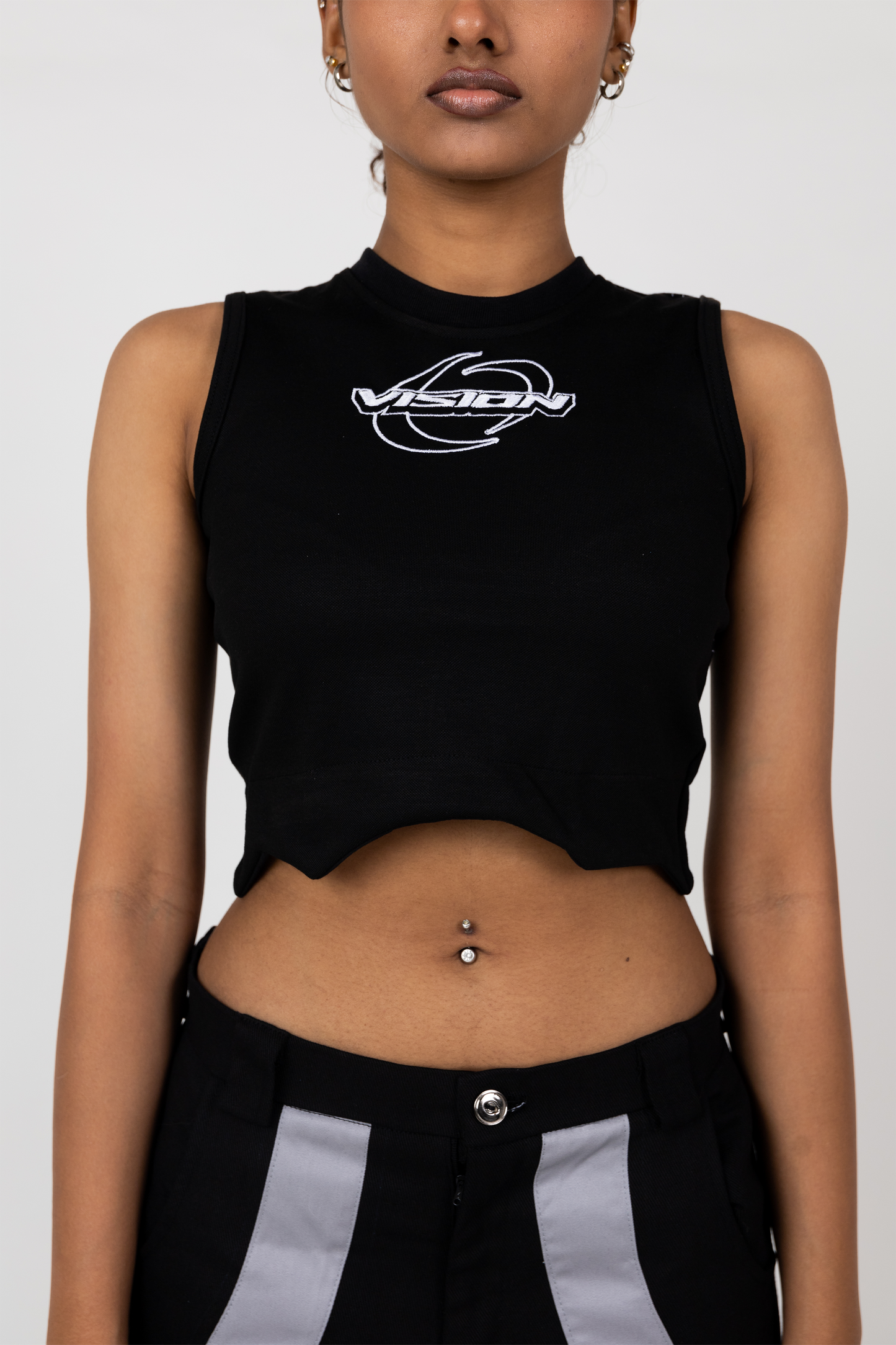 Vision Multi-cut Crop Top