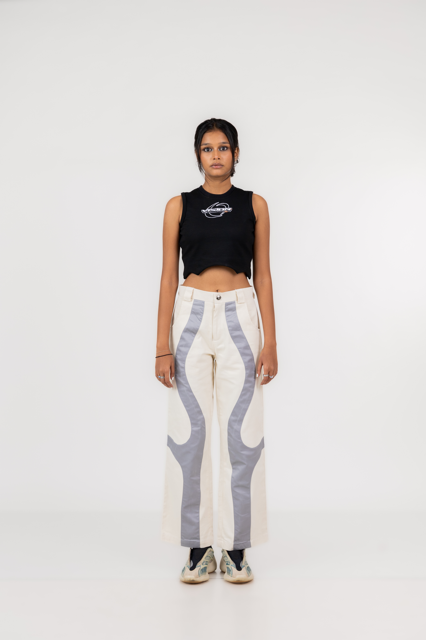 Vision Multi-cut Crop Top