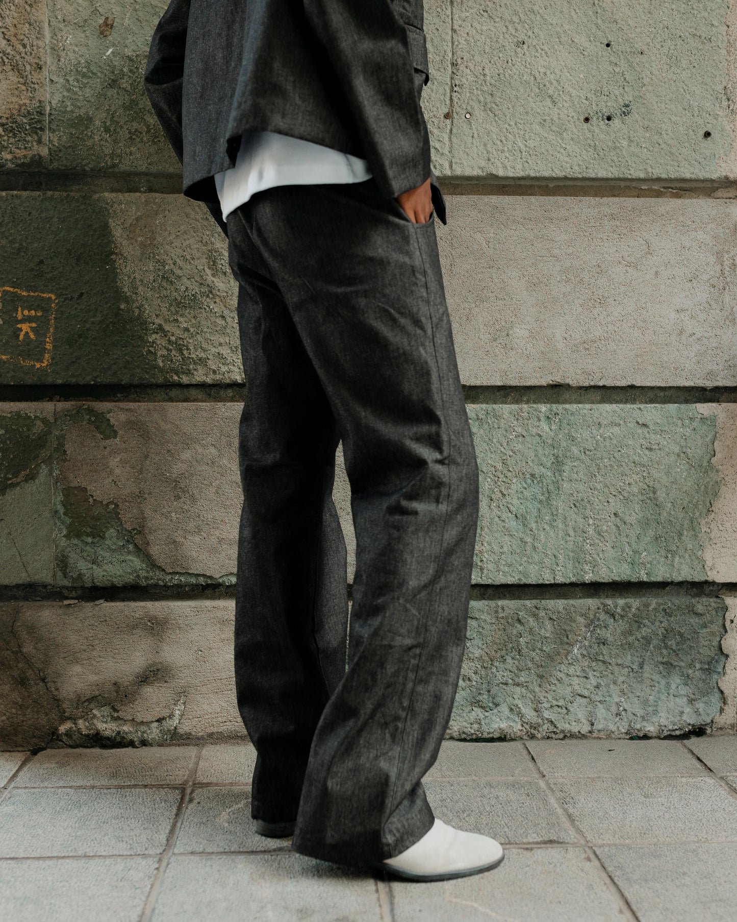 Denim Wide Pants