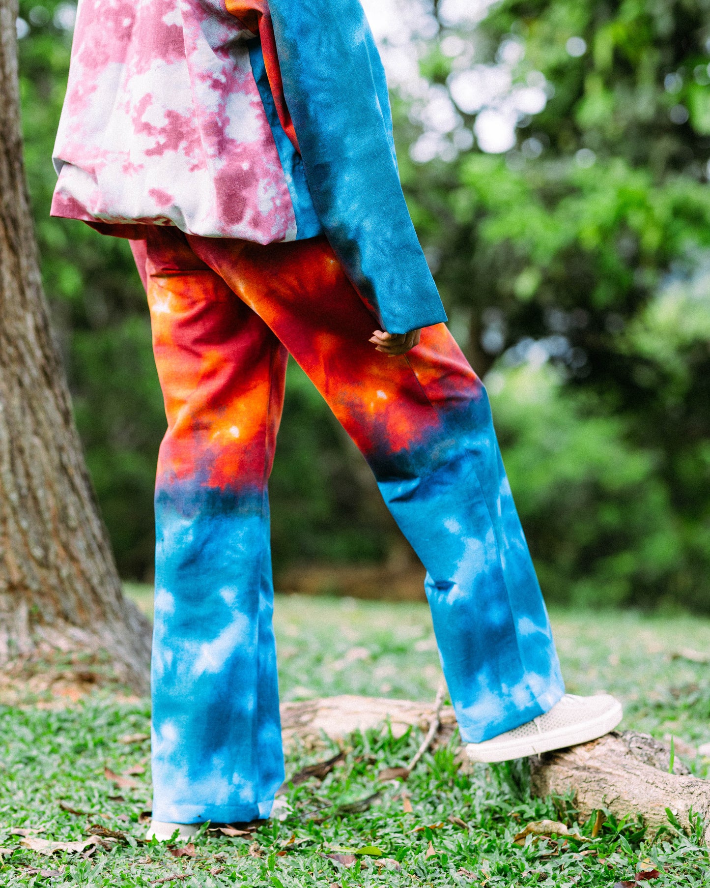 Multi Color Linen Pant