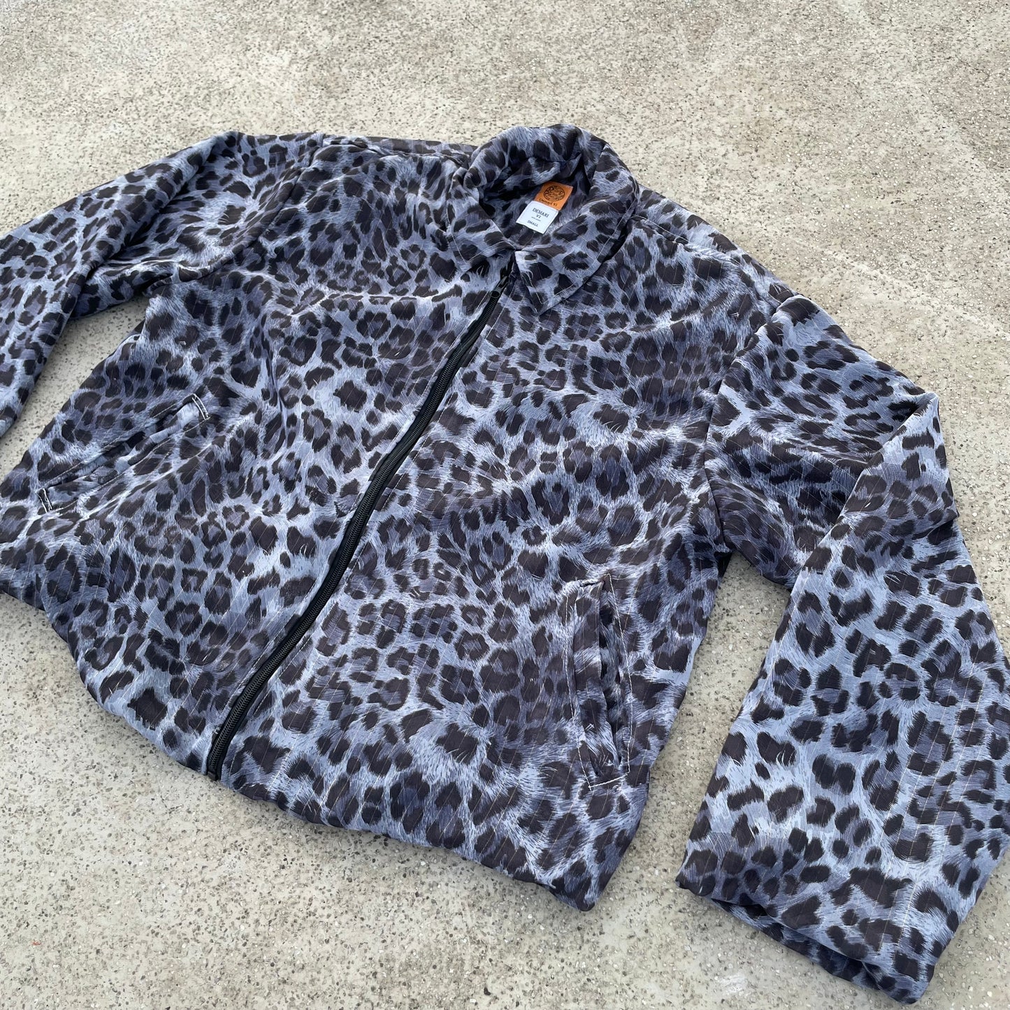 Leopard Print Georgette Wide Jacket