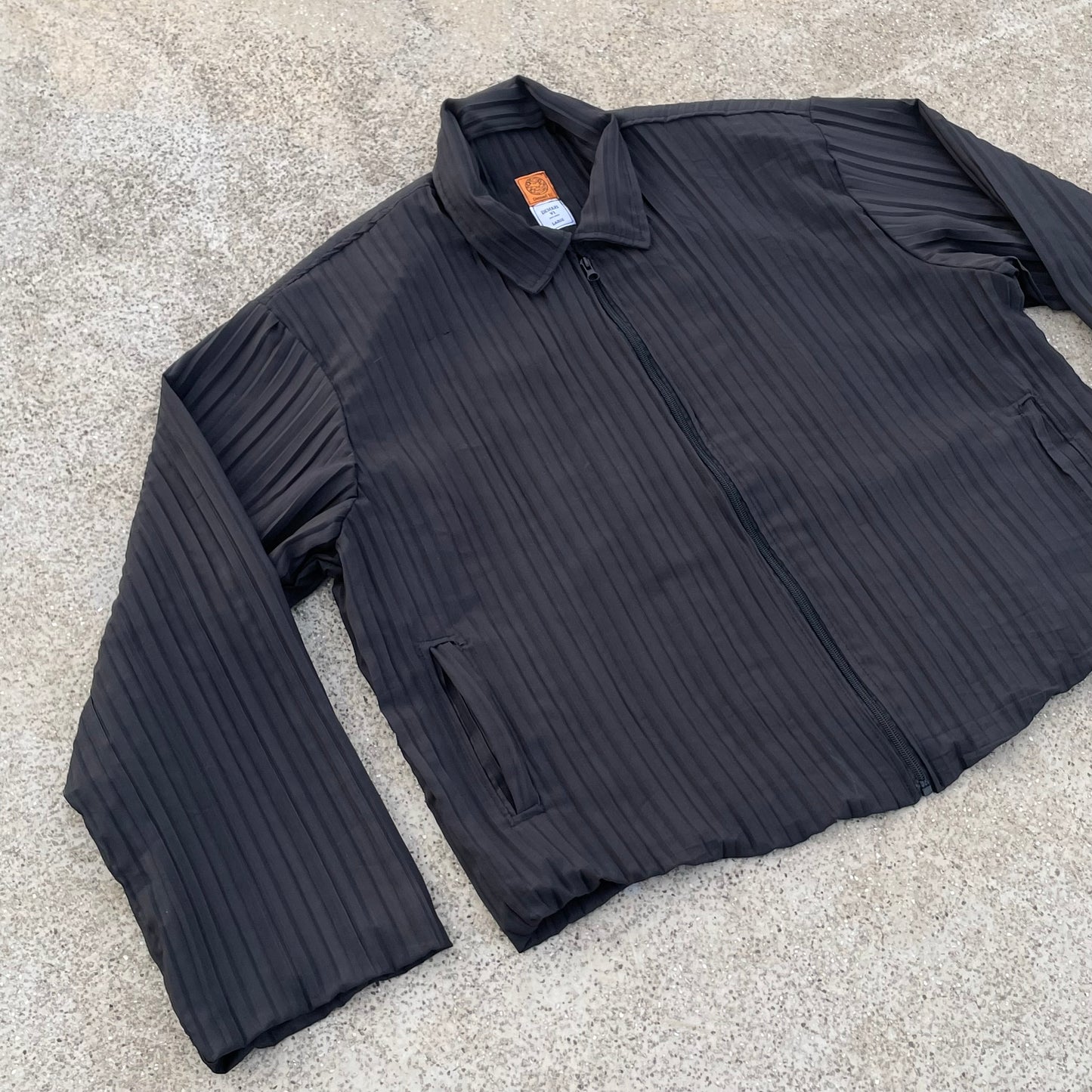 Pleated Georgette Wide Jacket