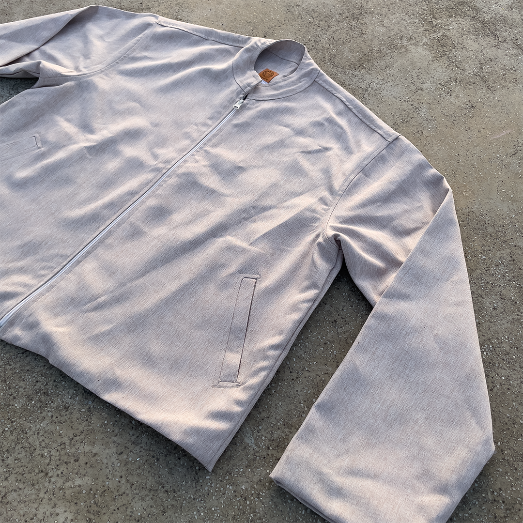 Pale Slate Linen Jacket